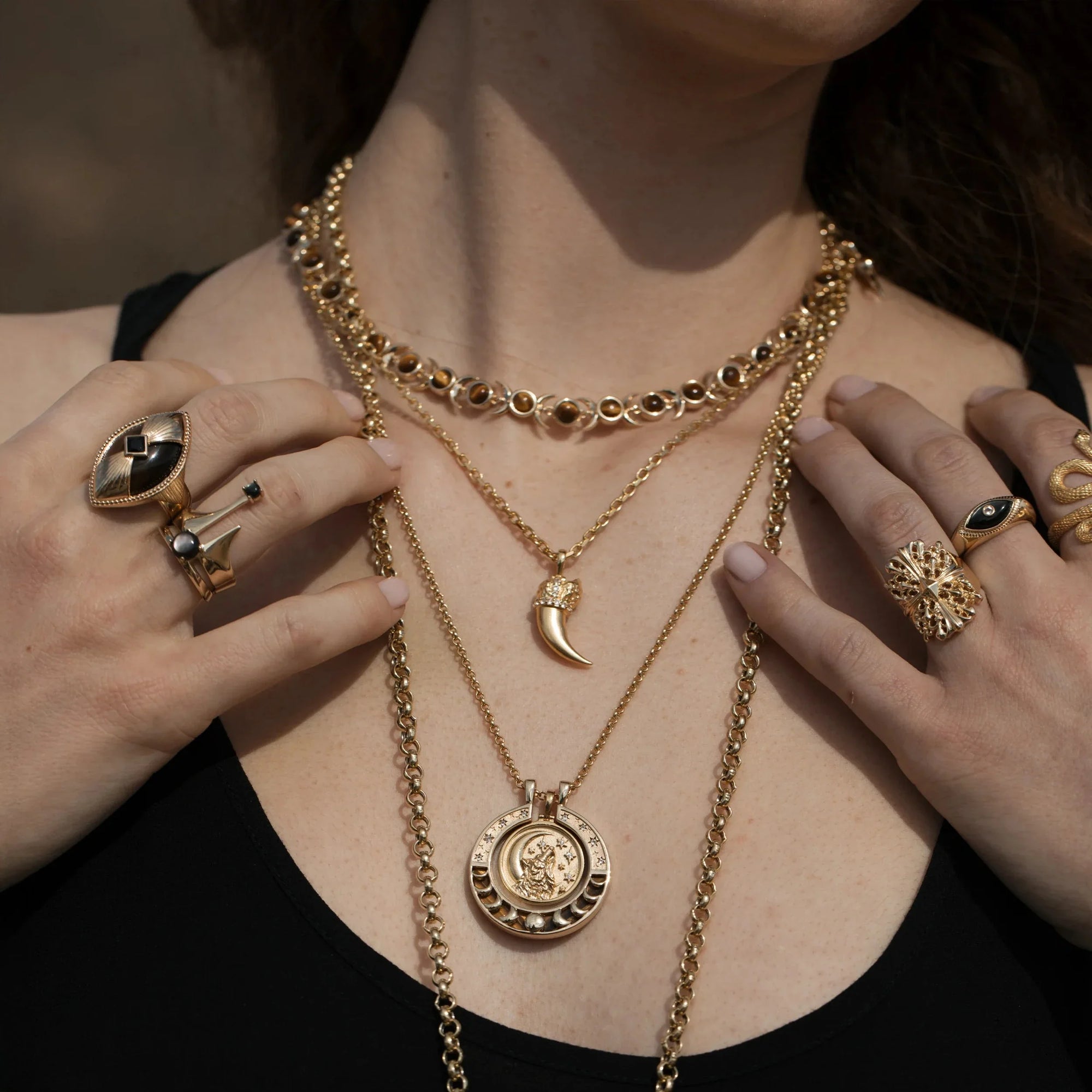 Shakira She-Wolf Claw Amulet | Sterling Silver