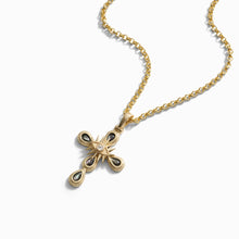 Third Eye Cross Necklace | 14K Yellow Gold Vermeil