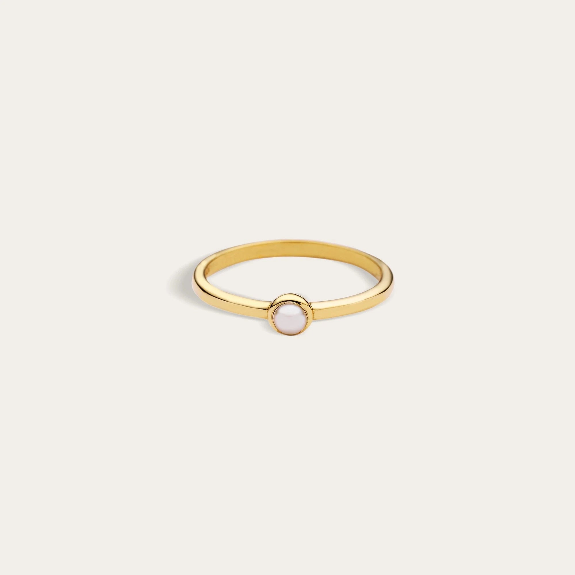 Pearl Ring | 14K Yellow Gold Vermeil