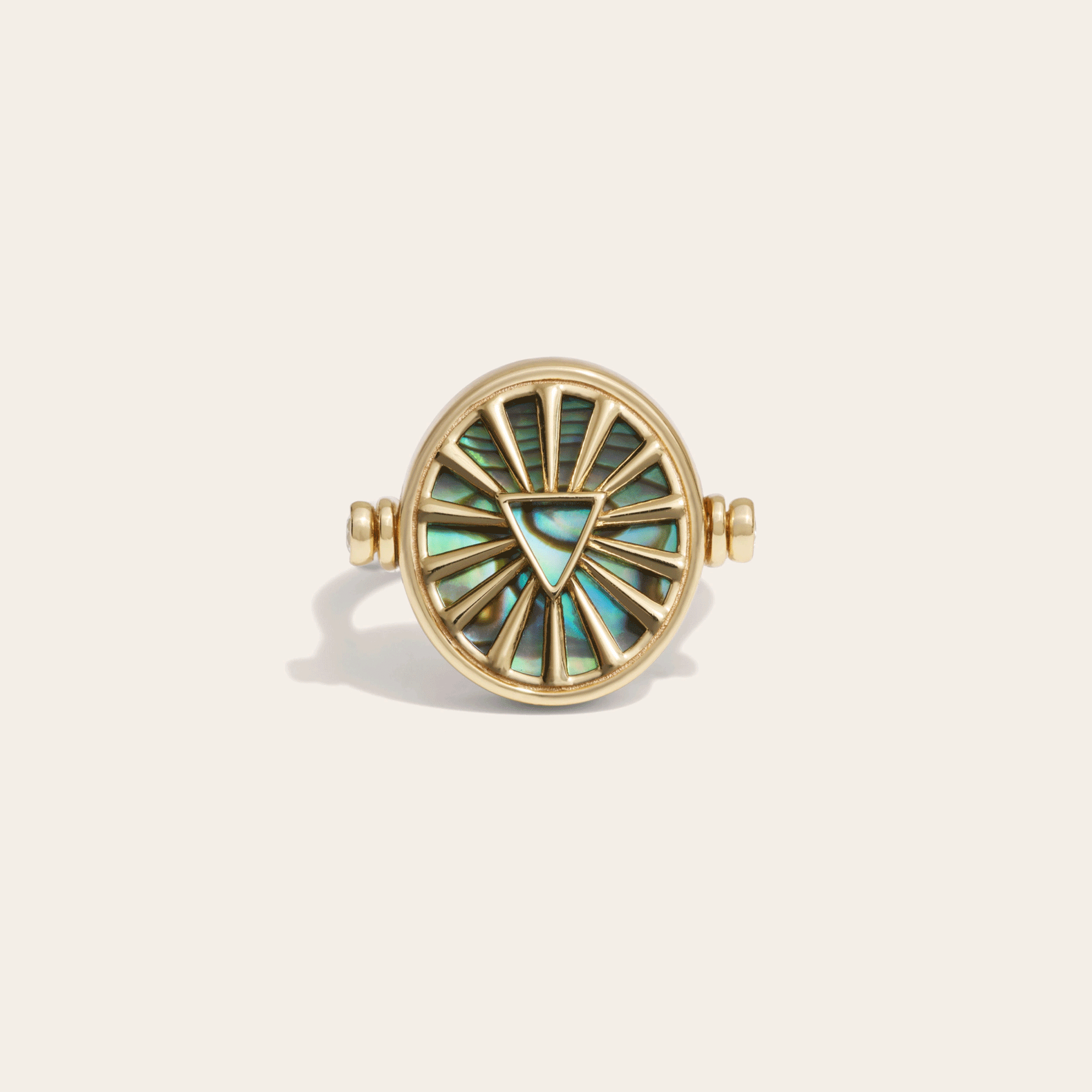 Scorpio & Water Flip Ring | 14K Yellow Gold Vermeil