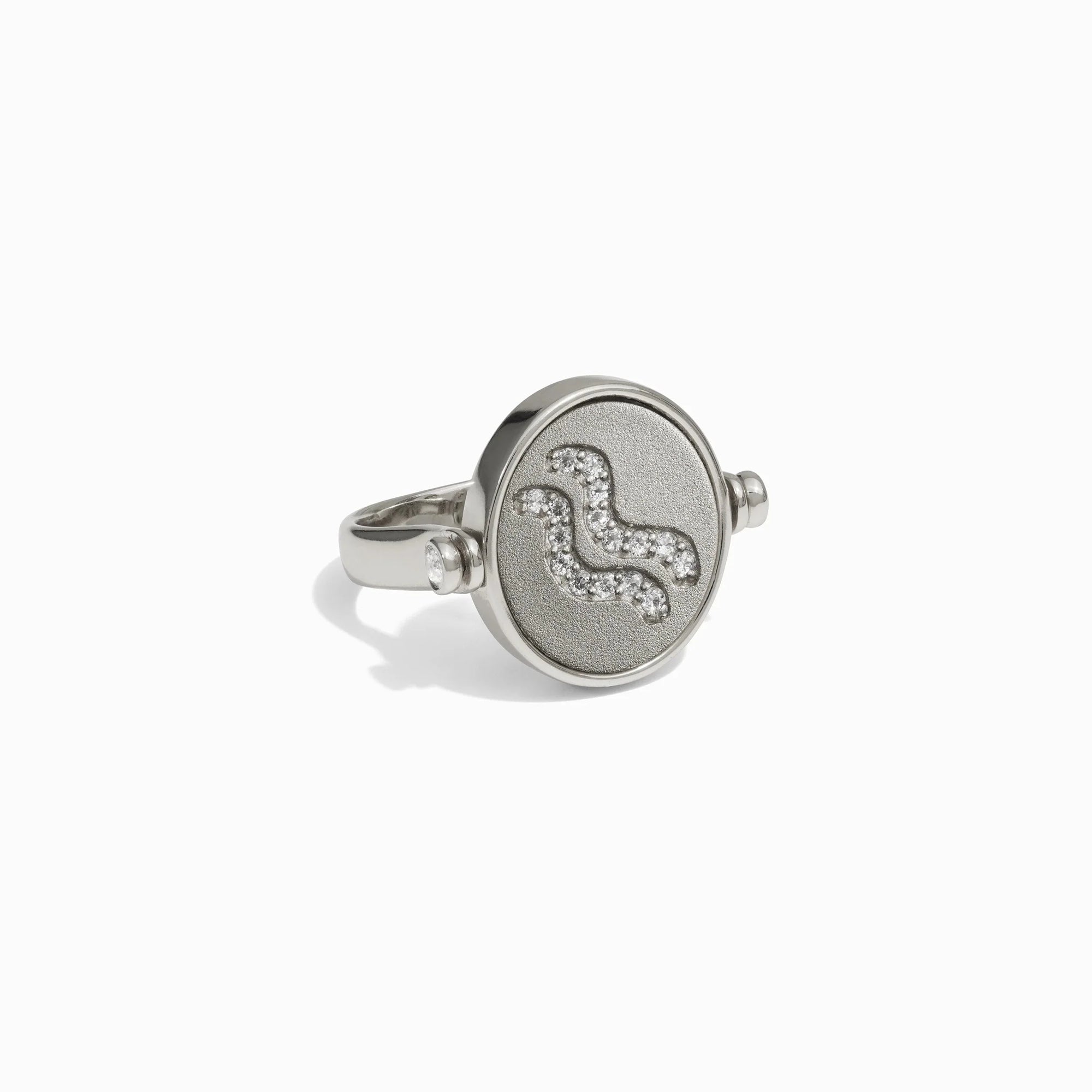 Aquarius & Air Flip Ring | Sterling Silver