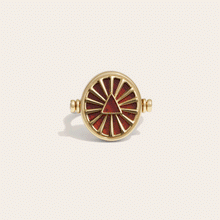 Aries & Fire Flip Ring | 14K Yellow Gold Vermeil