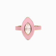 Blush Quartz Aura Ring | 14K Yellow Gold Vermeil