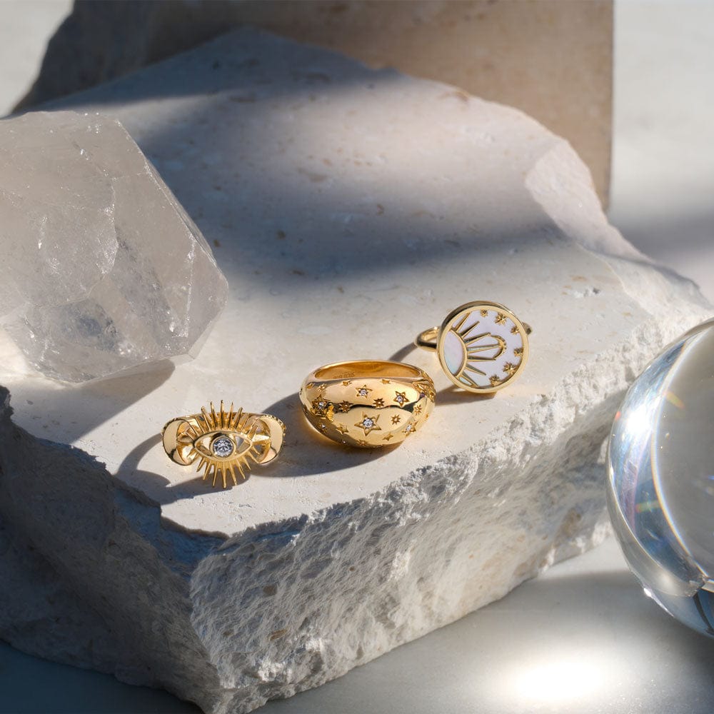 Celestial Mother of Pearl Ring | Sterling Silver