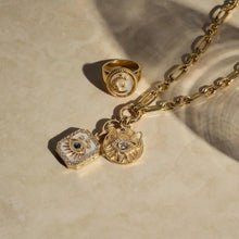 Third Eye Locket Necklace | 14K Yellow Gold Vermeil