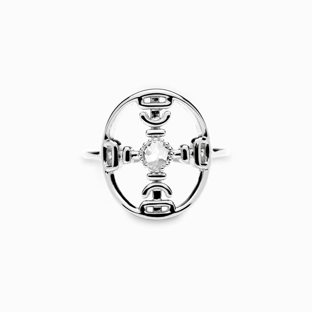 Awe Inspired Rings Sterling Silver / 6 Norse Compass Ring