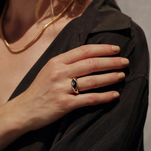 Third Eye Black Mother of Pearl Ring | Sterling Silver