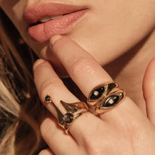 Third Eye Black Mother of Pearl Ring | Sterling Silver