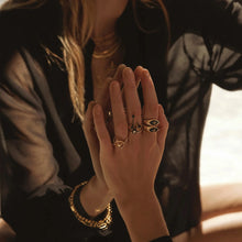 Third Eye Black Mother of Pearl Ring | Sterling Silver