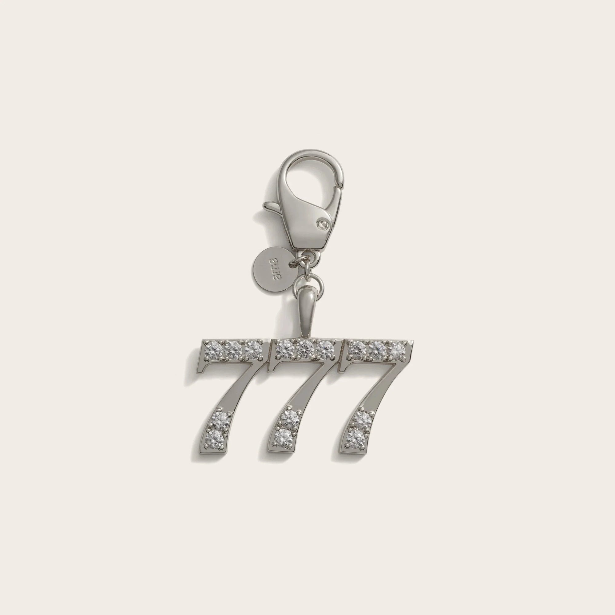 777 Bag Charm | Brass/Rhodium