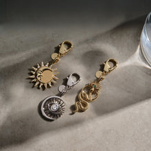 Watchful Moon Eye Bag Charm | Brass/Rhodium