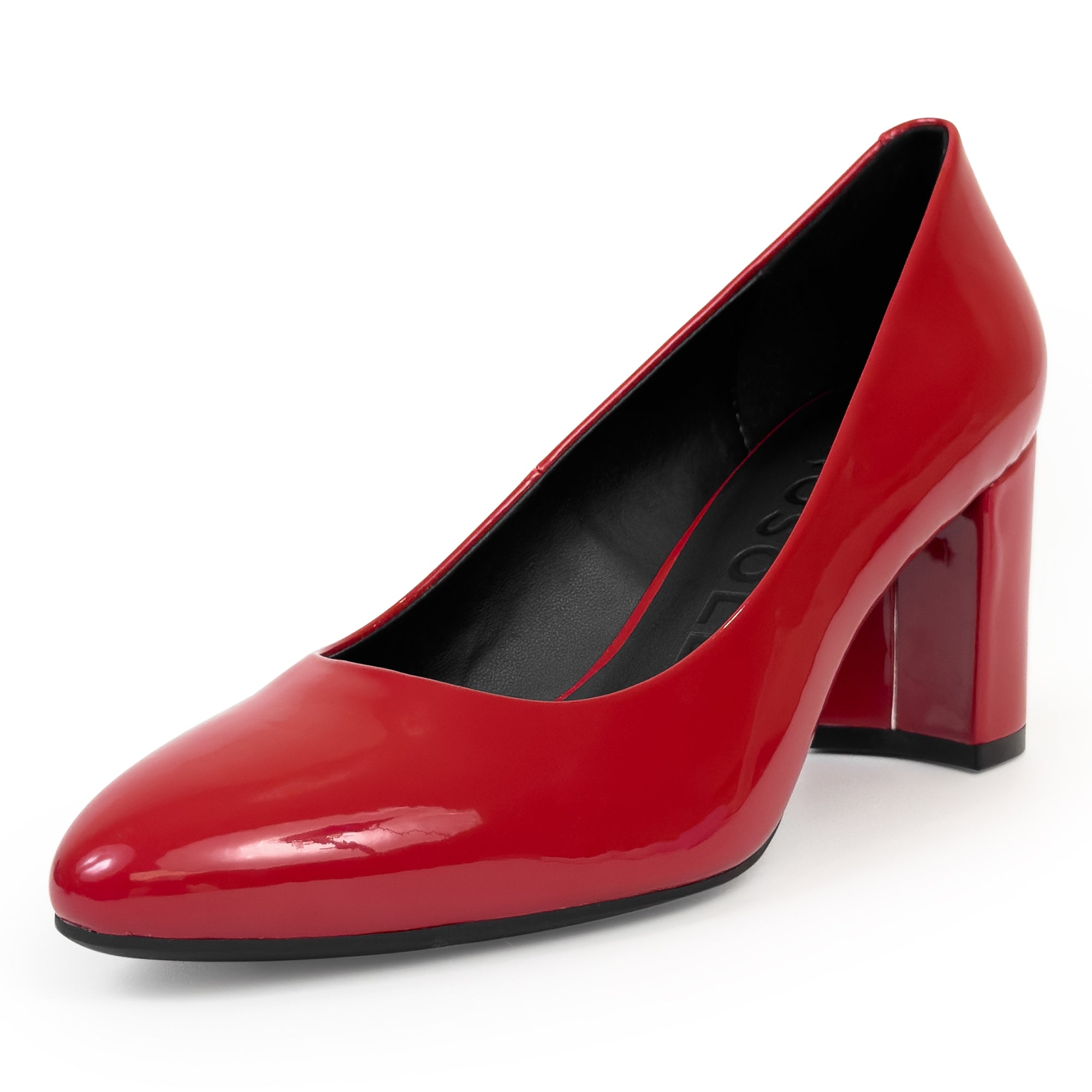 Betsy | Racing Red Patent Faux Leather