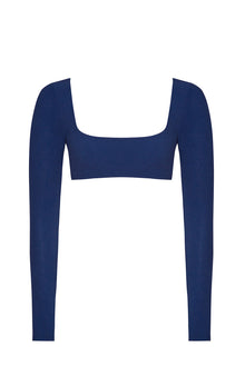 The Long Sleeve Baby C Top  | Indigo