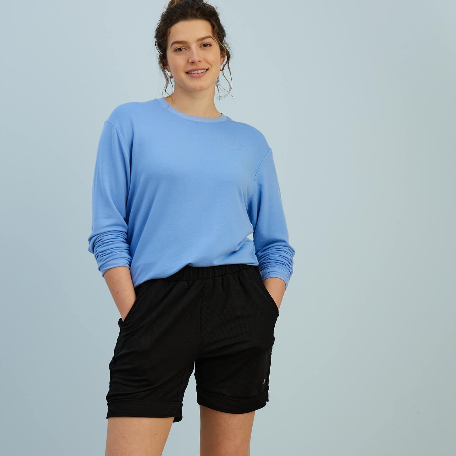 Lined Mesh Lounge Shorts | Black