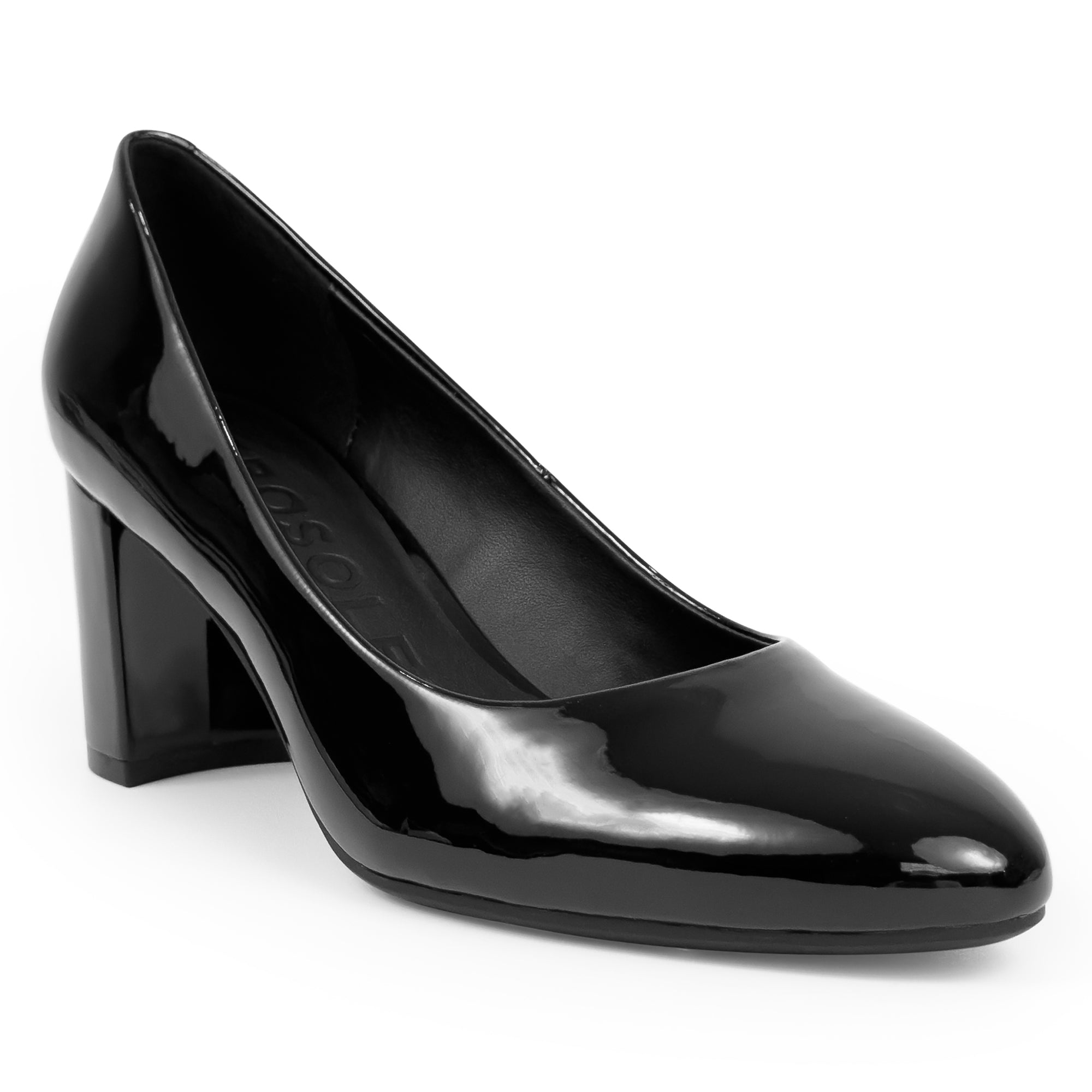 Betsy | Black Patent Faux Leather