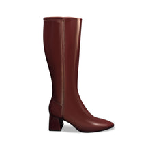 Eliel | Merlot Crinkle Patent Faux Leather