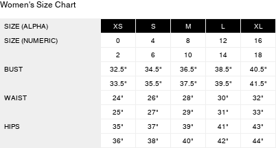 Product size guide