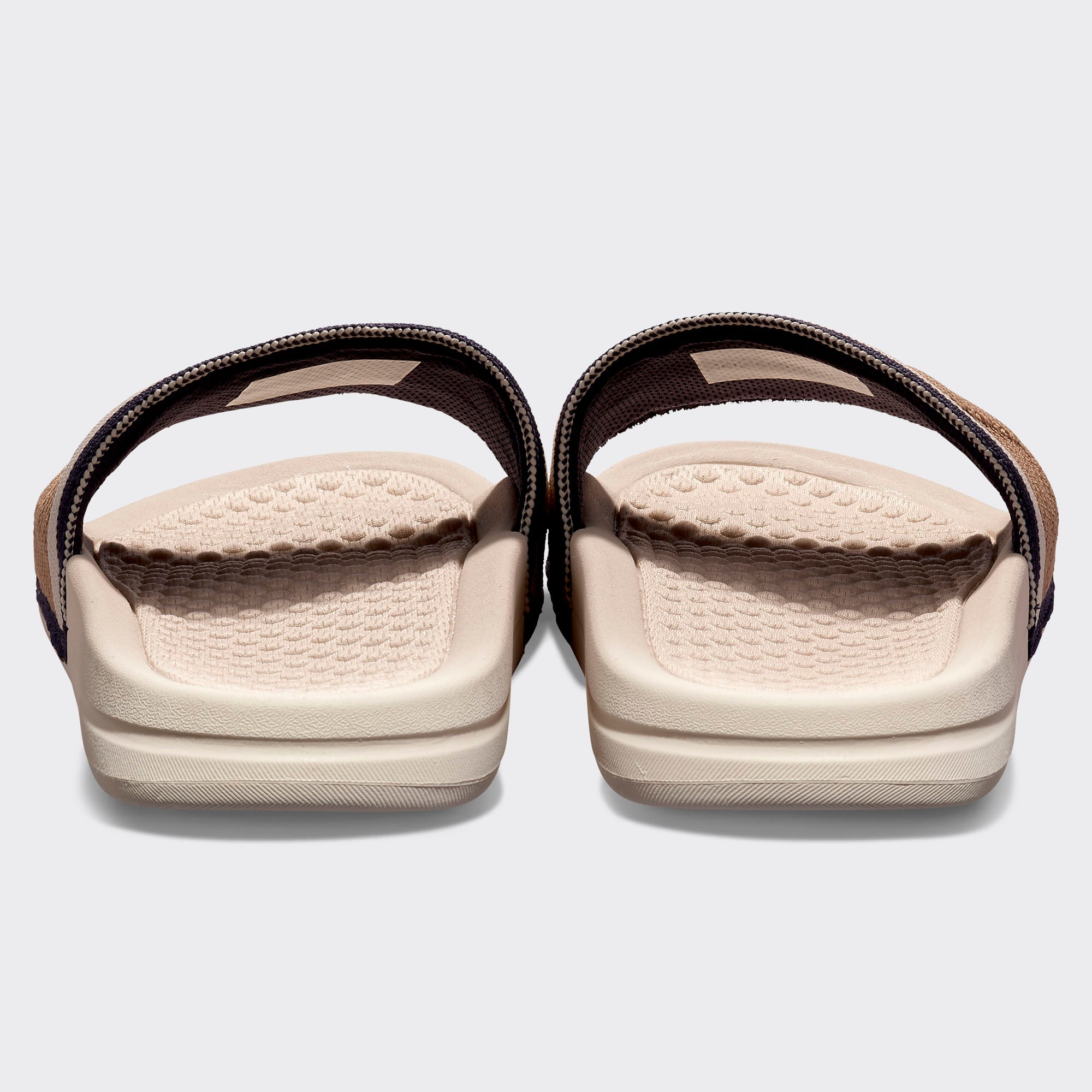 Women's | Big Logo TechLoom Slide | Alabaster / Tan / Navy