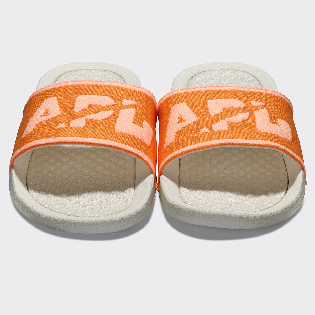 Women's | Big Logo TechLoom Slide | Ivory / Orange / Neon Peach