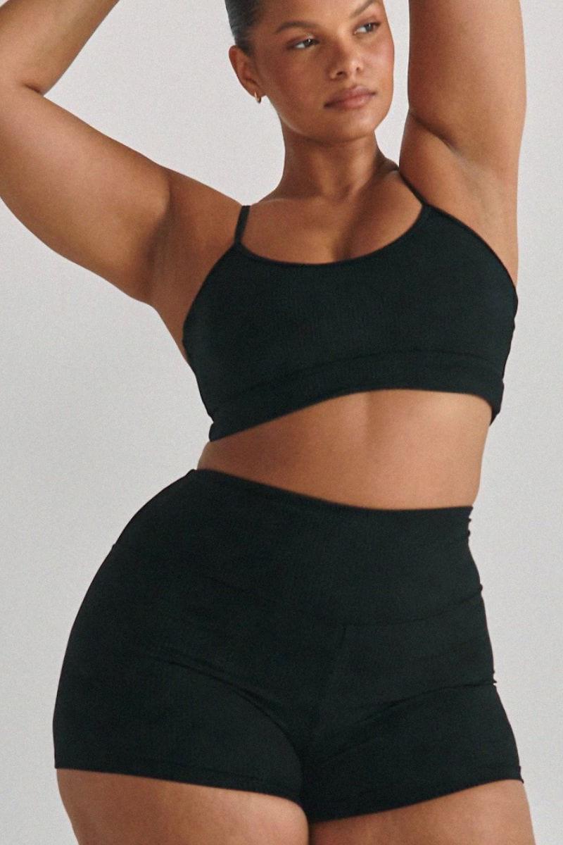 Micro Bike Short | Black Rib