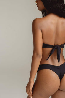 Uno Bikini Bottom | Black Rib