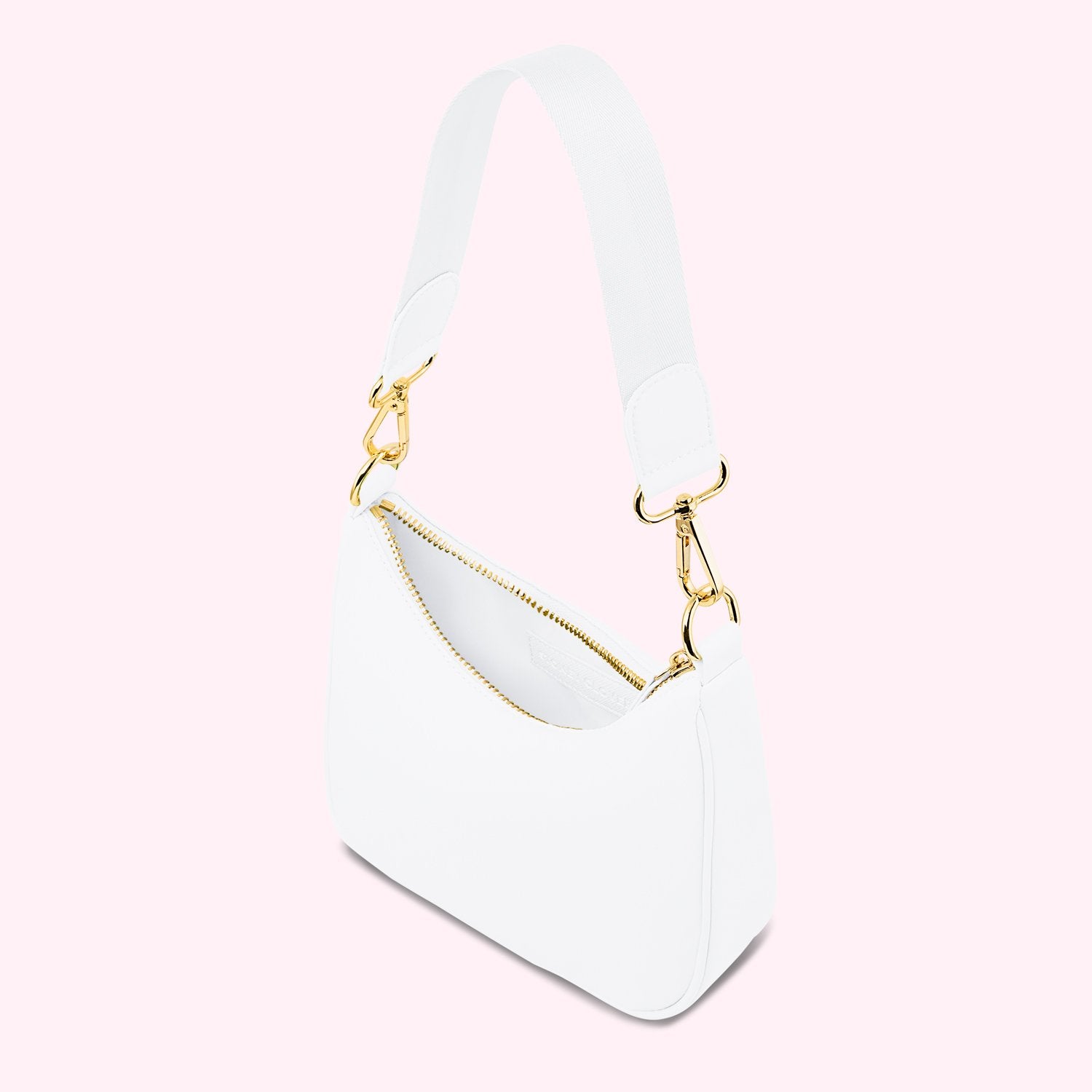 Curved Crossbody Bag | Blanc