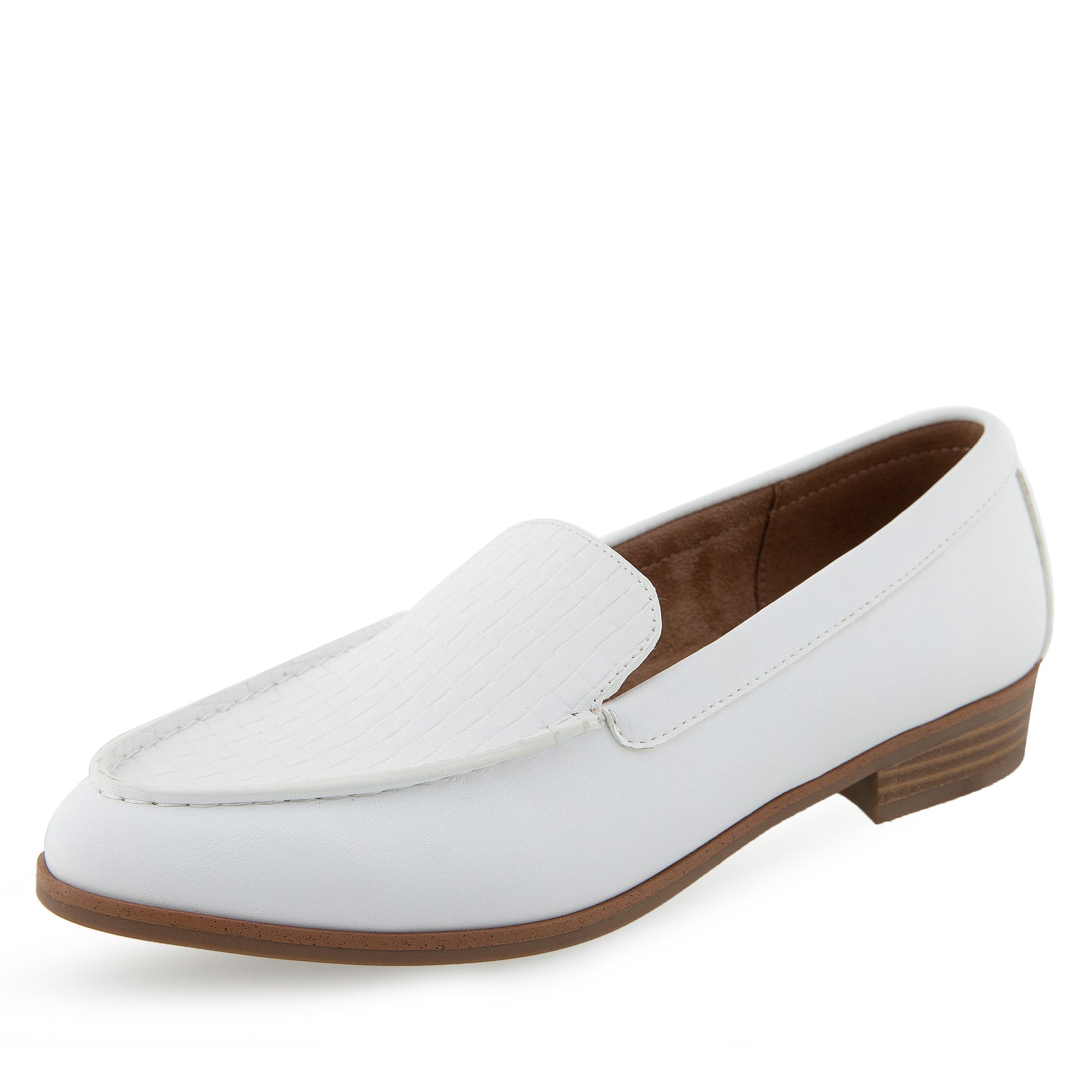 Edna | White Faux Leather