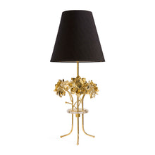 Brass Flower Table Lamp | Gold