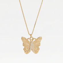 The Butterfly Initial Pendant Necklace | Gold Vermeil