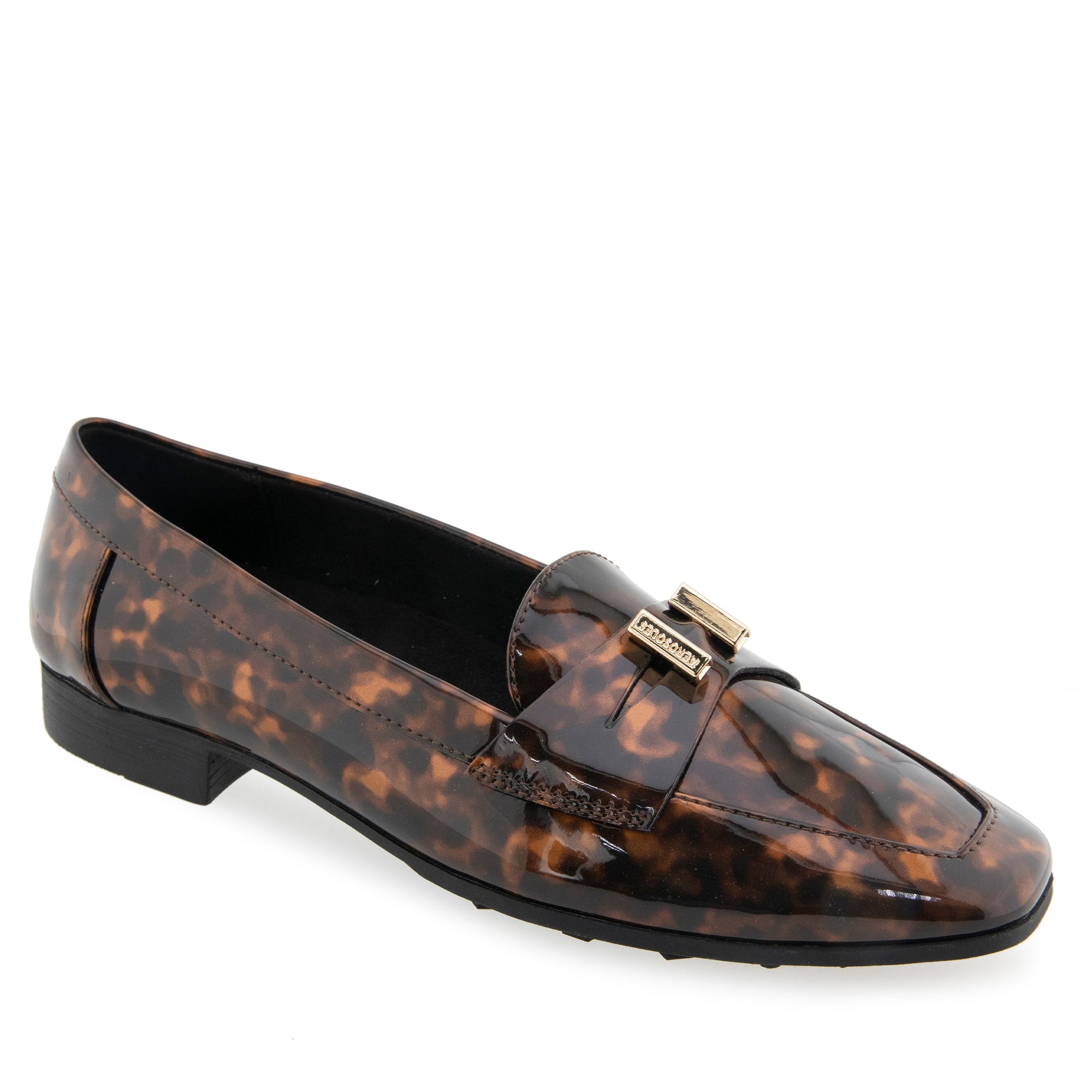 Paulette | Java Multi Tortoise Patent Faux Leather