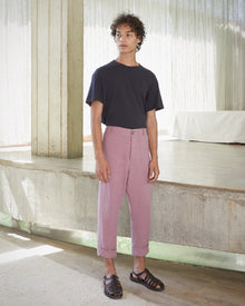 Mens | Gaius Japanese Style Trousers | Dusty Pink