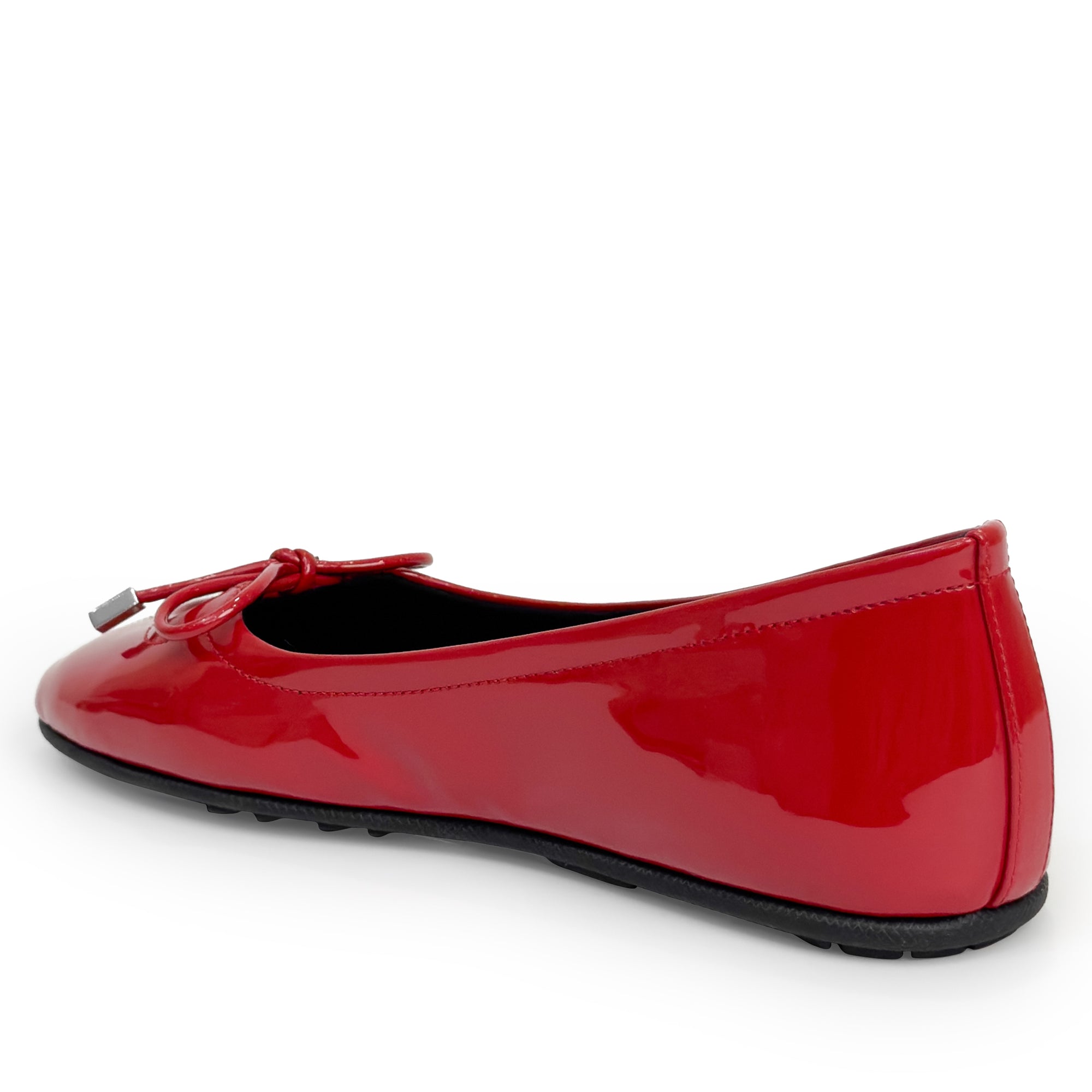 Perle | Racing Red Patent Faux Leather