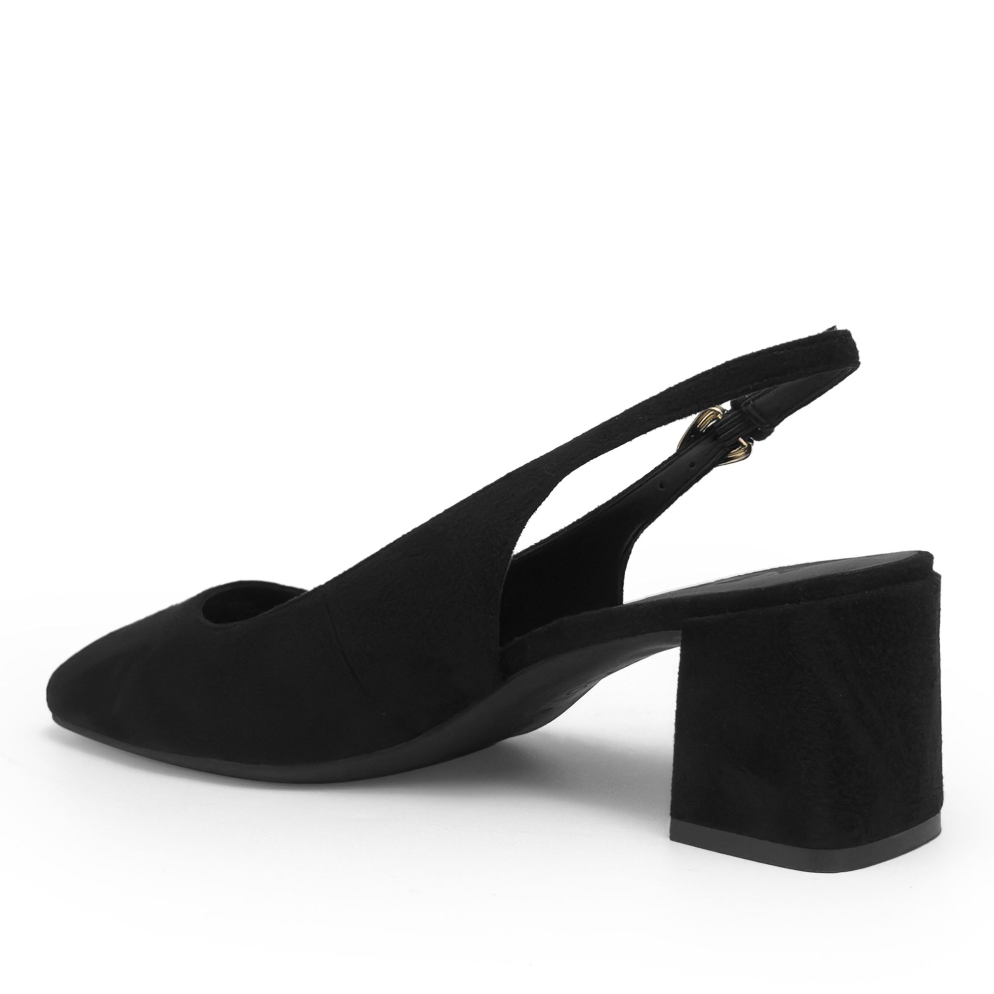 Izara | Black Faux Suede