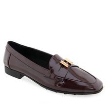 Paulette | Merlot Crinkle Patent Faux Leather