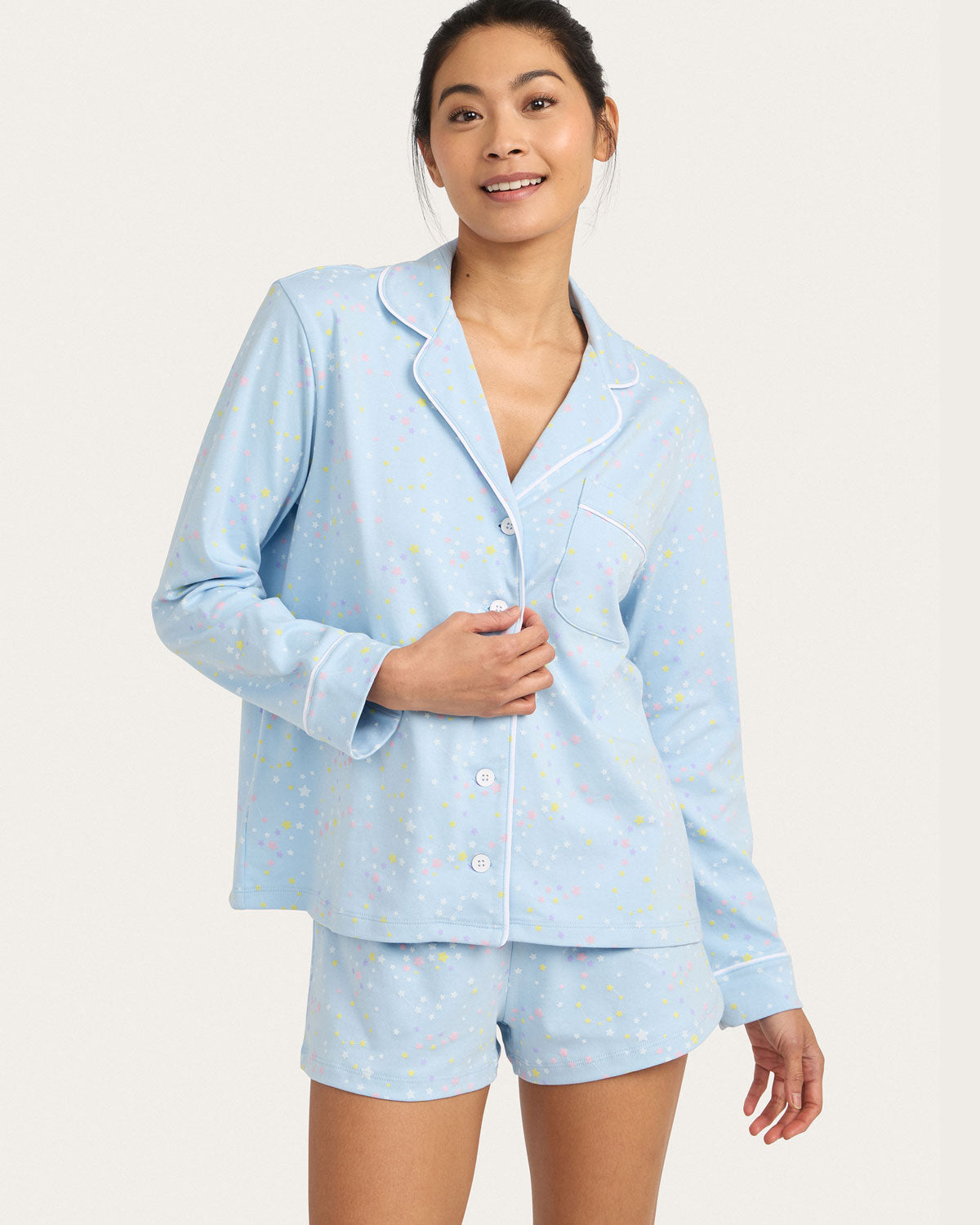Womens | Charlie Shortie Set - Constellation | Periwinkle