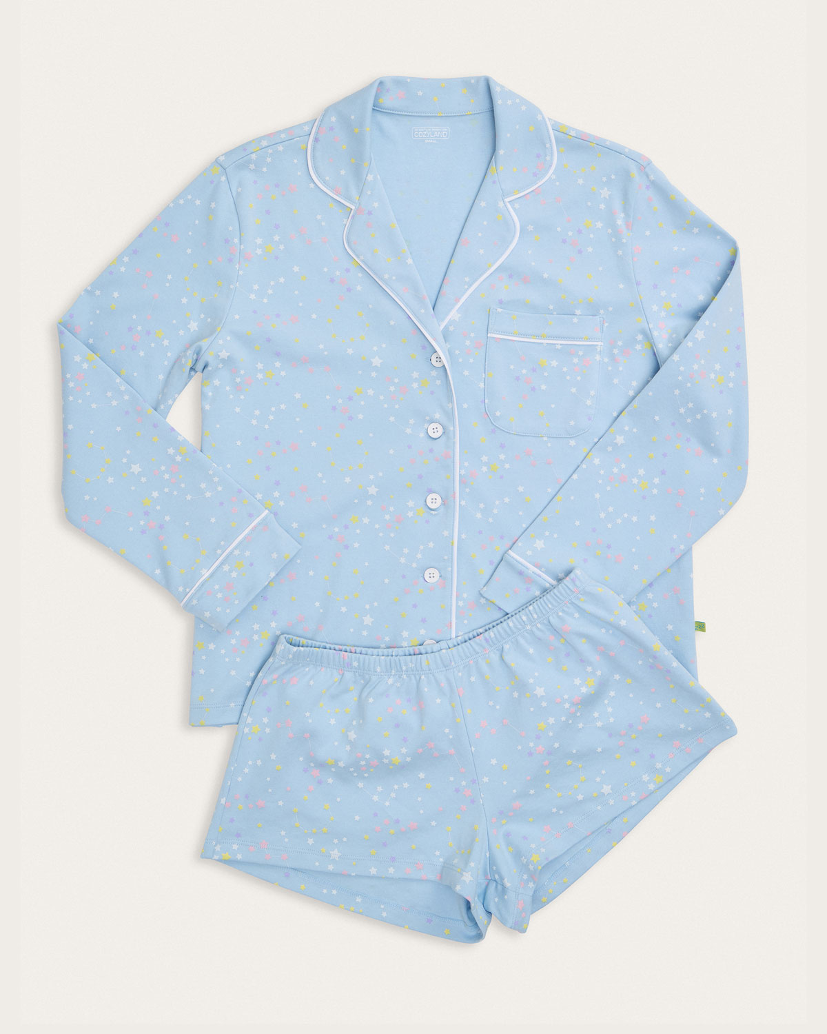 Womens | Charlie Shortie Set - Constellation | Periwinkle