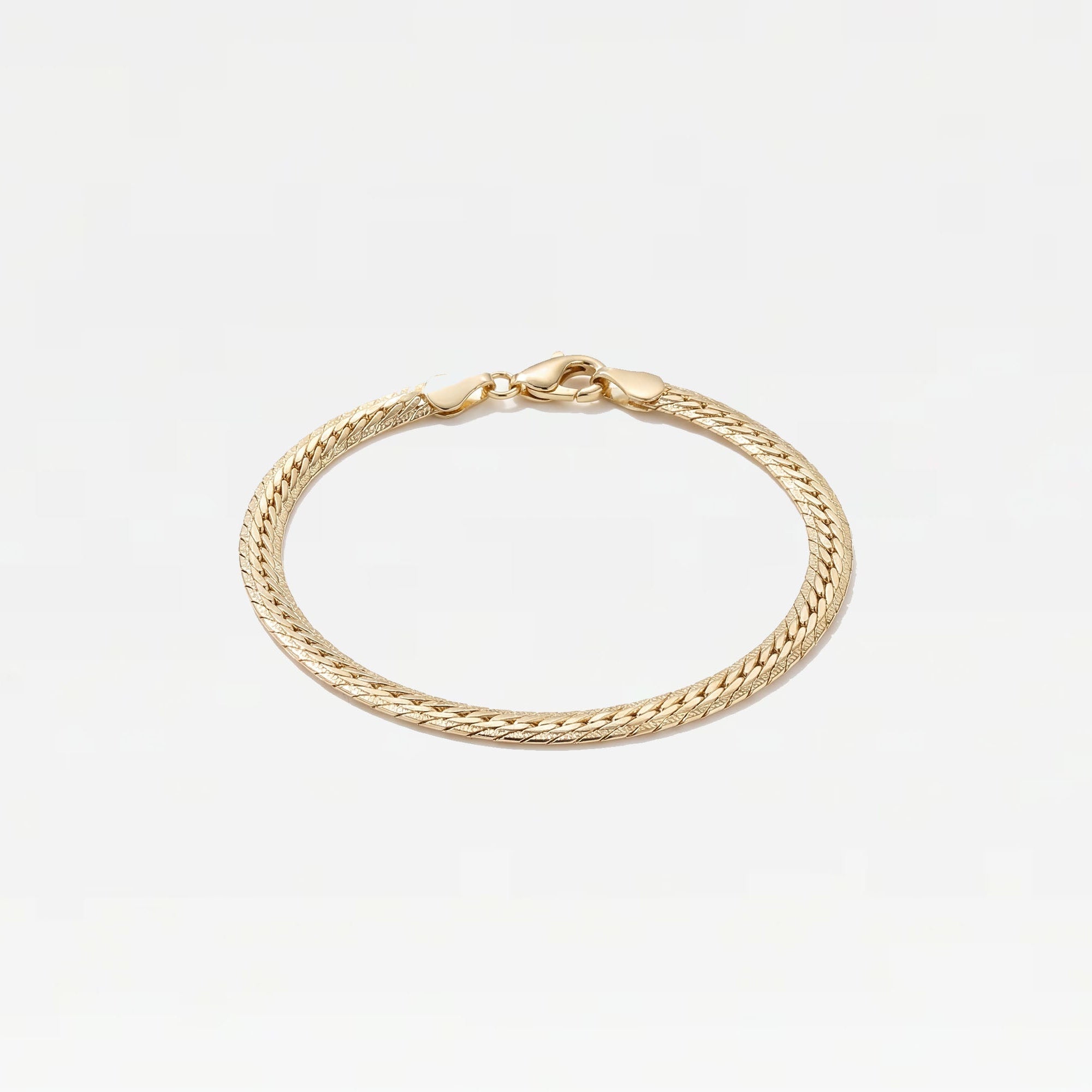The Knitted Cuban Link Bracelet | 18Kt Gold Filled