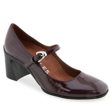 Cali | Merlot Crinkle Patent Faux Leather