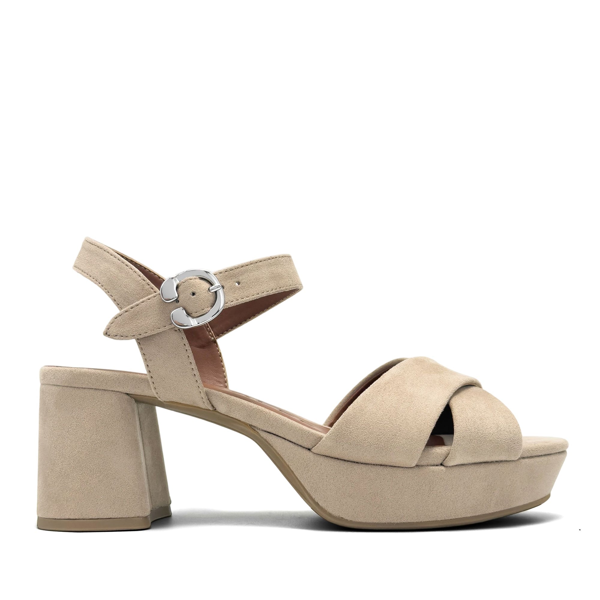 Cosmos Sandal Platform | Dune Faux Suede