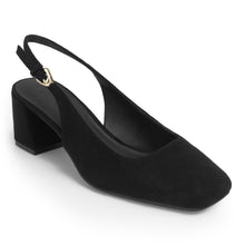 Izara | Black Faux Suede