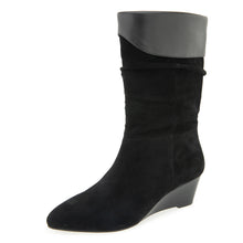 Carmela | Black Suede/Soft Nappa Leather