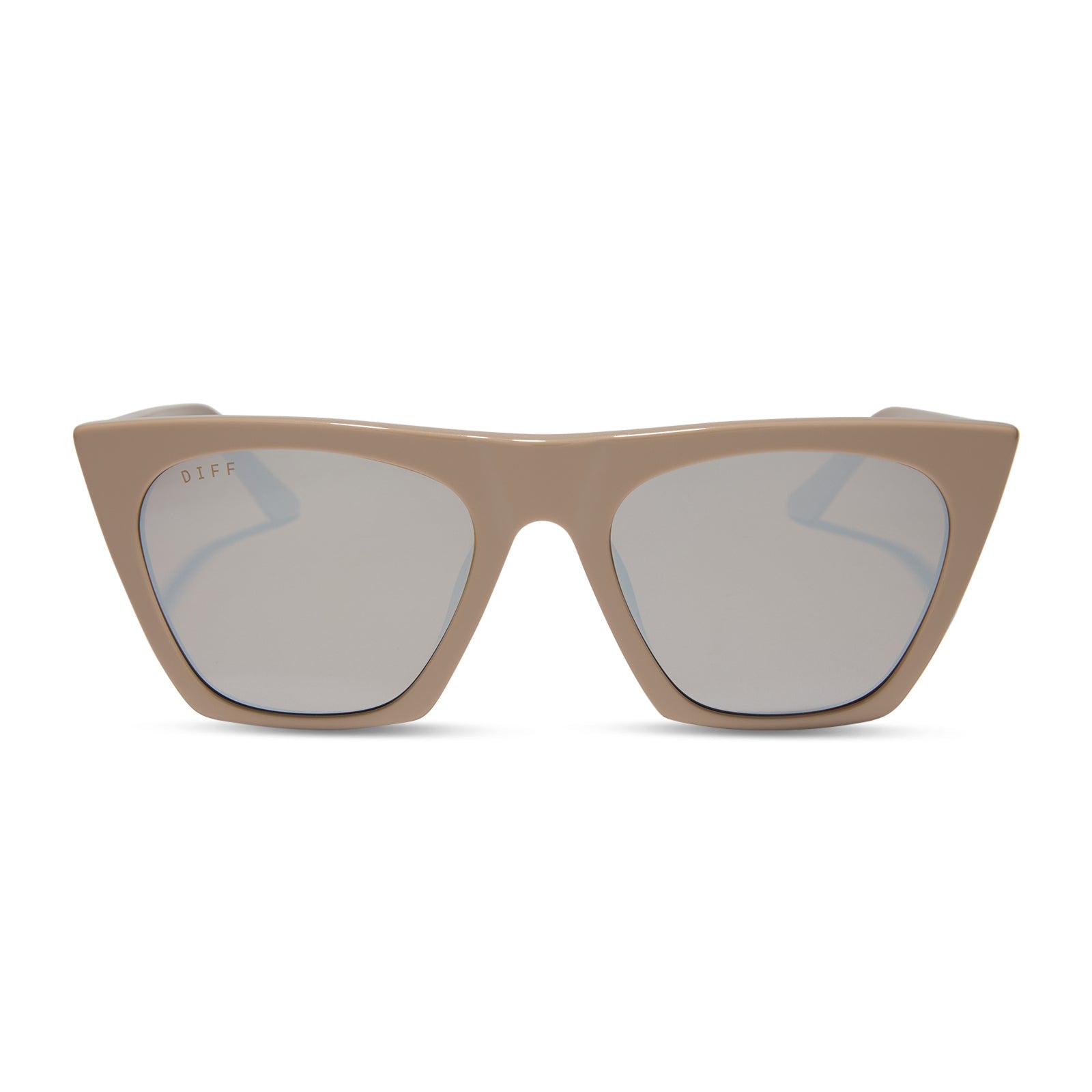 Womens | Avril Sunglasses | Almond | Silver Flash Polarized Lenses