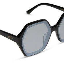 Womens | Gigi Sunglasses | Black | Grey Flash Lenses