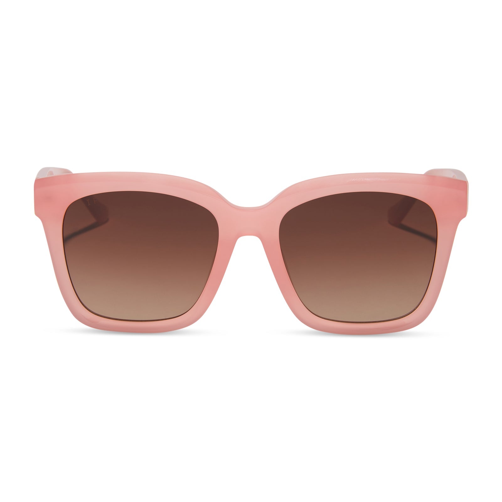 Womens | Meredith Sunglasses | Peach | Brown Gradient Polarized Lenses