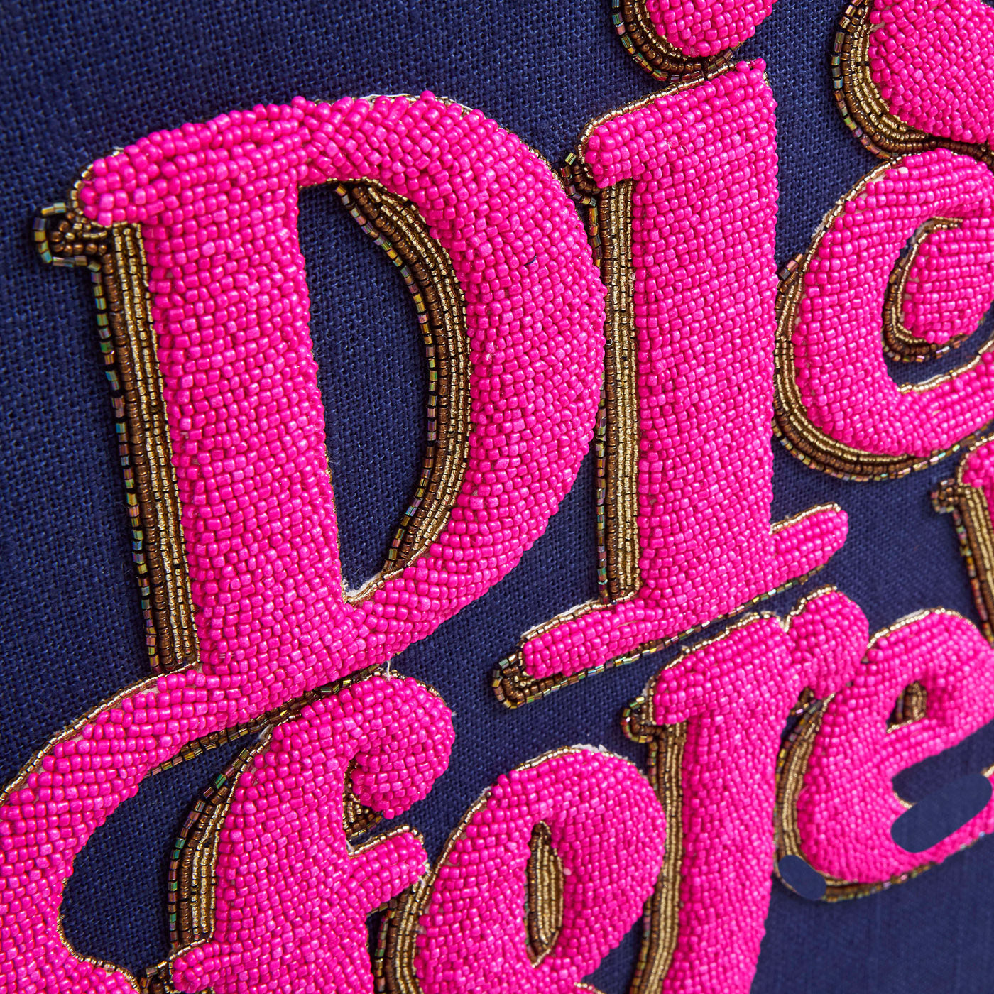 Disco Forever Beaded Art - details view