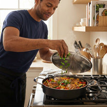 Saute Pan with Lid — 3.5-Qt | Black/Silver