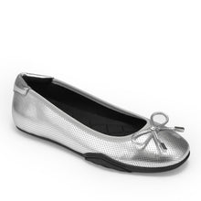 Onyx | Silver Metallic Perforated Faux Leather