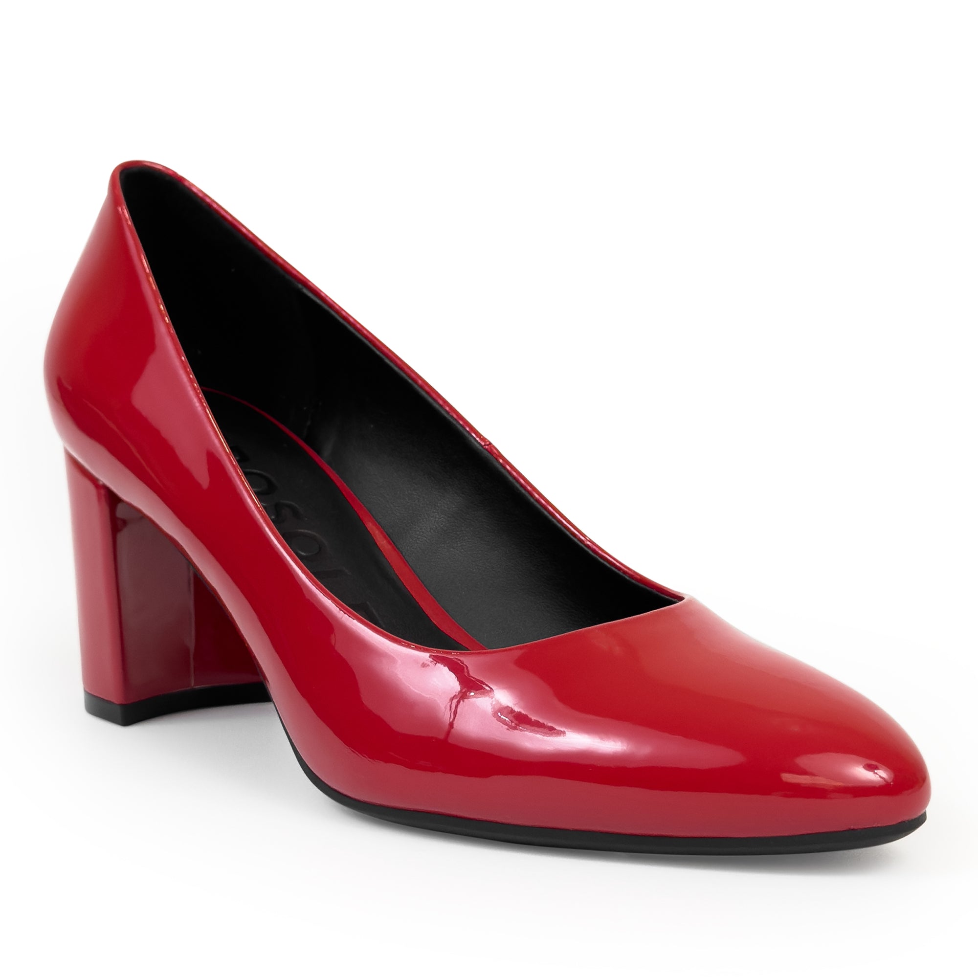 Betsy | Racing Red Patent Faux Leather