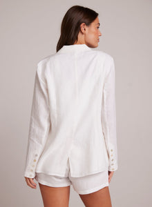 Easy Longline Blazer | White