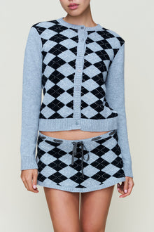 Womens | June Relaxed Wool Cardigan | Argyle Heather Grey